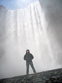 Derek at waterfall
